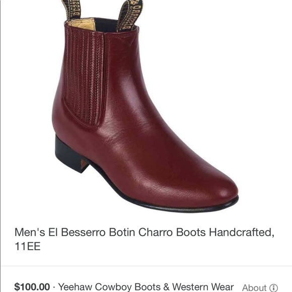 New El Besserro Men’s Leather Ankle Boots Botines - Picture 2 of 5